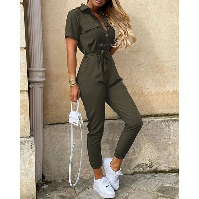 Tailored Jumpsuit with Adjustable Waistband