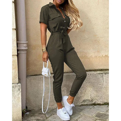 Tailored Jumpsuit with Adjustable Waistband