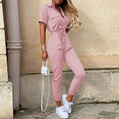 Tailored Jumpsuit with Adjustable Waistband