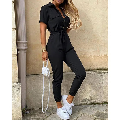 Tailored Jumpsuit with Adjustable Waistband