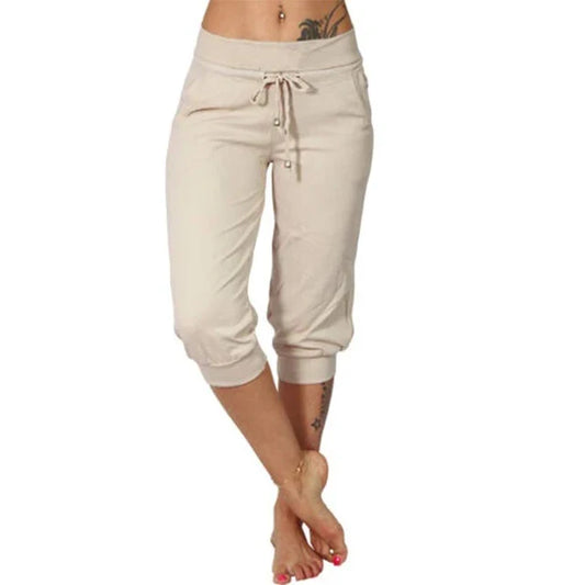 Pantalones Capri casuales para mujer