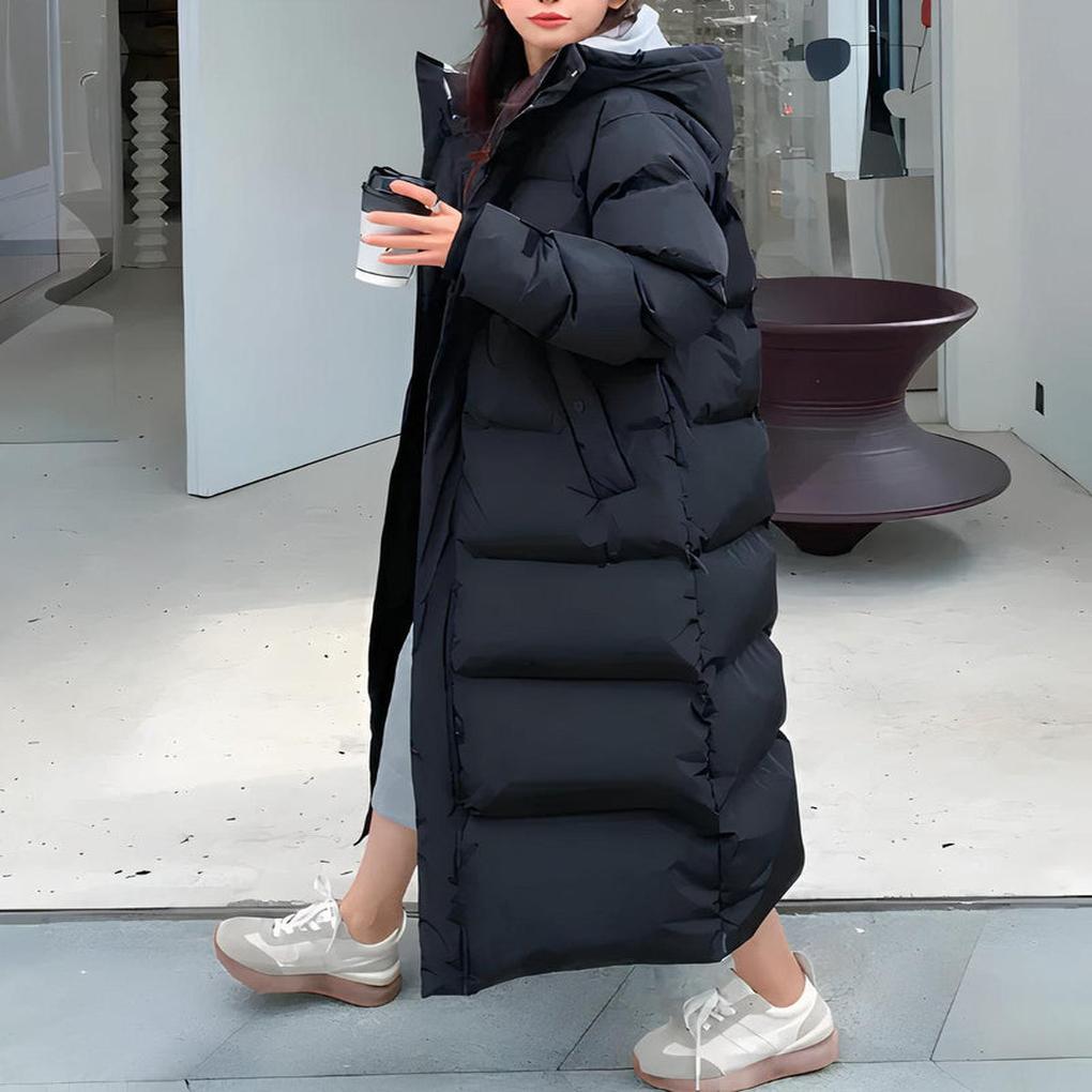 Long winter parka for women