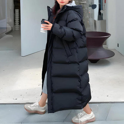 Long winter parka for women