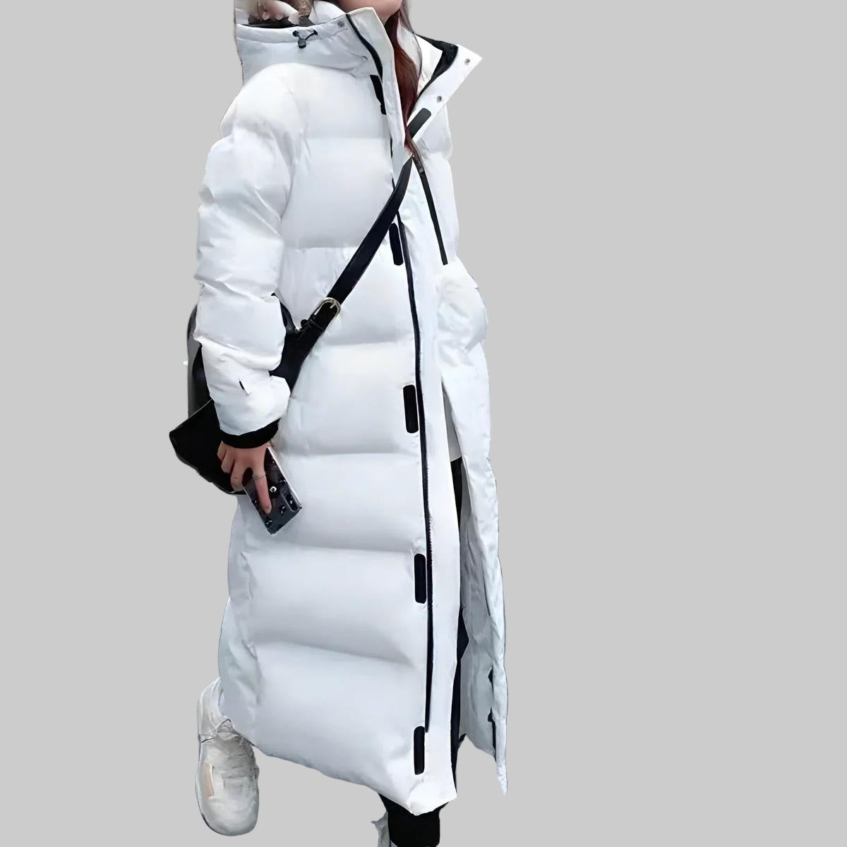 Long waterproof and windproof parka for women