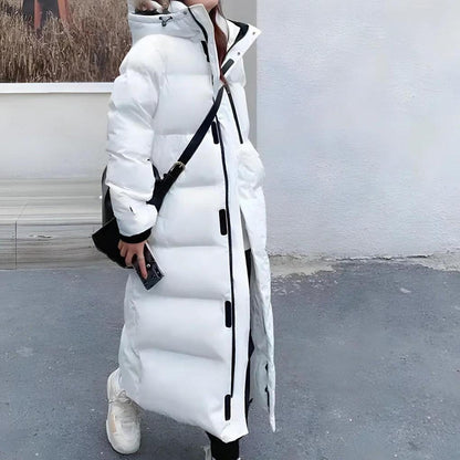 Long winter parka for women
