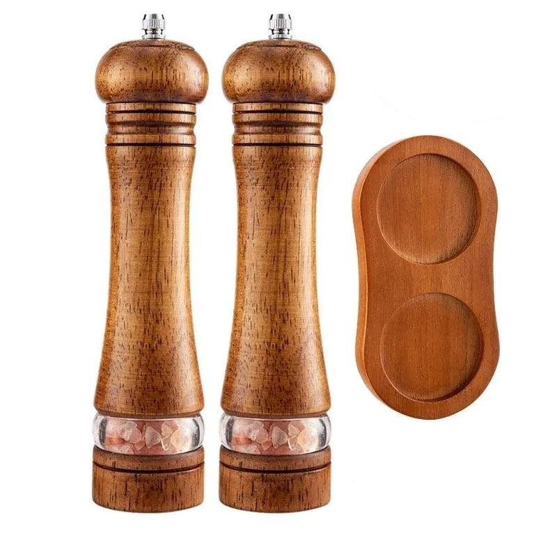 Molinillo de madera para pimienta y sal - Elegante - Duradero - Molienda perfecta