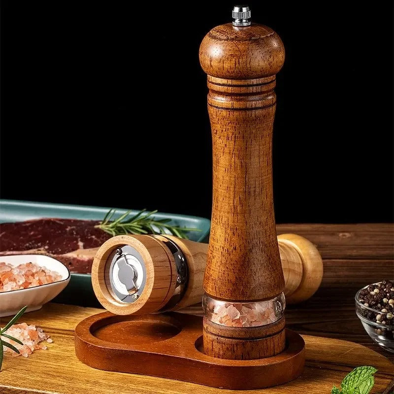 Molinillo de madera para pimienta y sal - Elegante - Duradero - Molienda perfecta