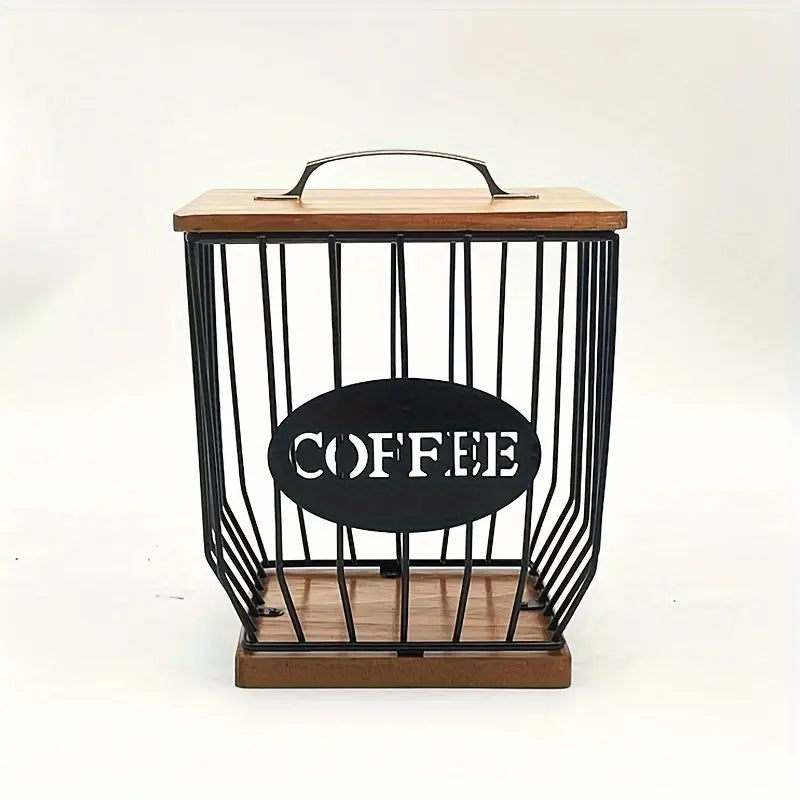 Wooden Coffee Capsule Basket - Stylish - Space-Saving - Sustainable