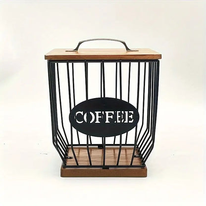 Wooden Coffee Capsule Basket - Stylish - Space-Saving - Sustainable