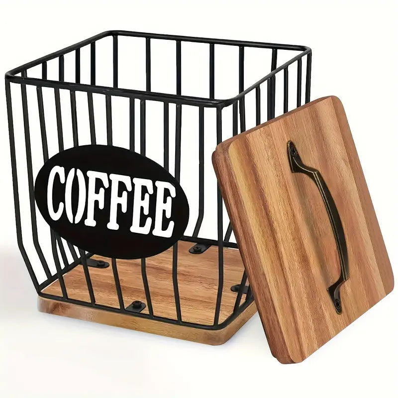 Wooden Coffee Capsule Basket - Stylish - Space-Saving - Sustainable