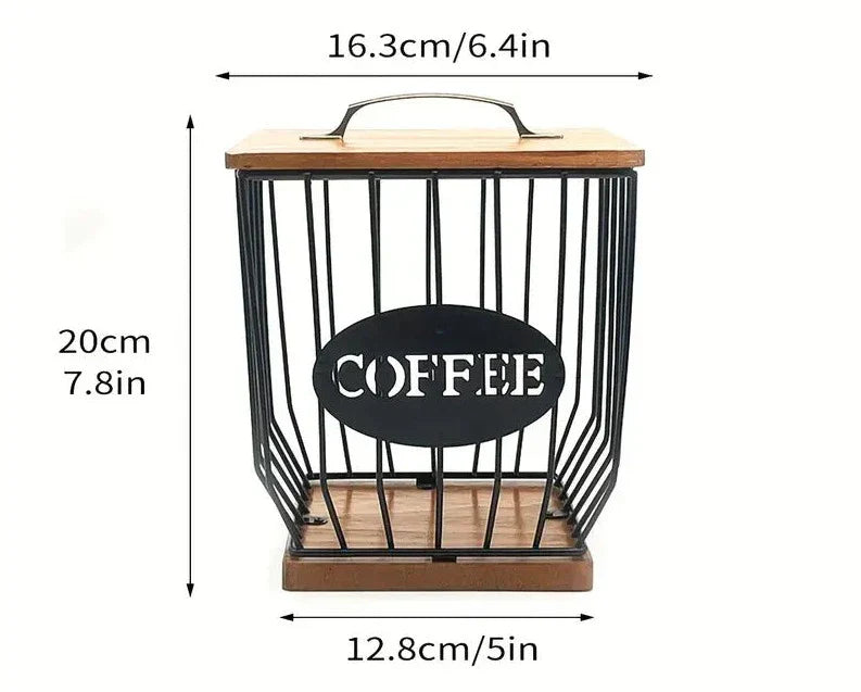 Houten koffiecapsulemand - Stijlvol - Ruimtebesparend - Duurzaam