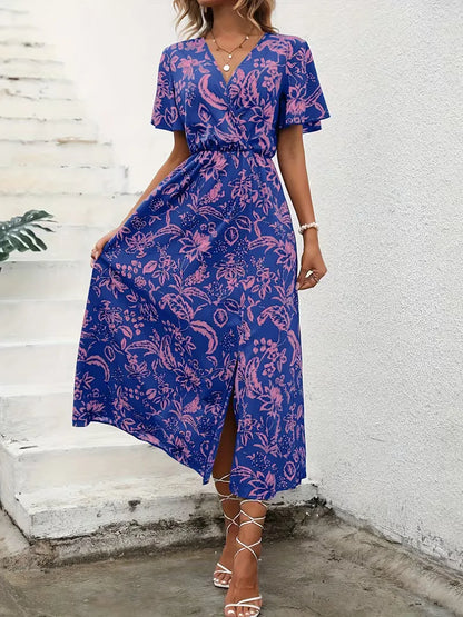 Wrap Dress with Floral Print