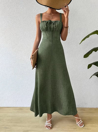Wrap Dress with Spaghetti Straps