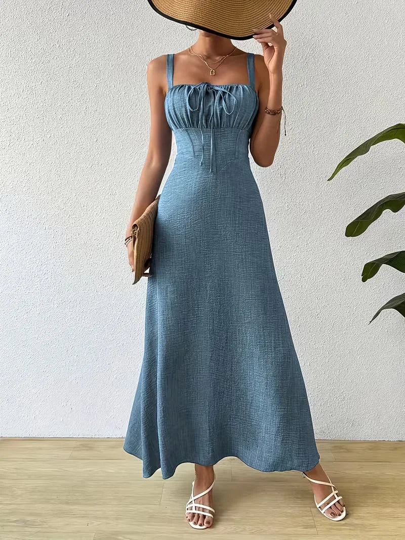 Wrap Dress with Spaghetti Straps