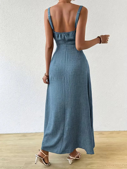 Wrap Dress with Spaghetti Straps