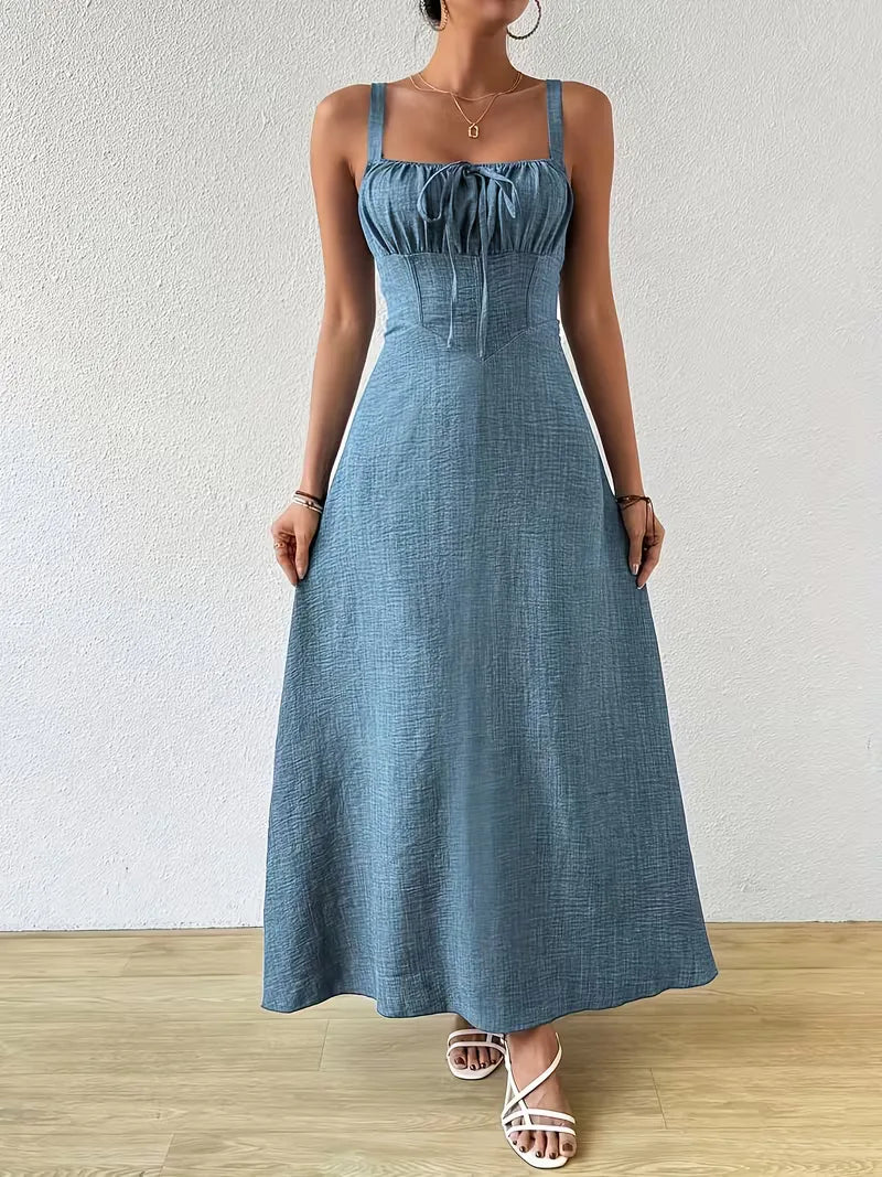 Wrap Dress with Spaghetti Straps