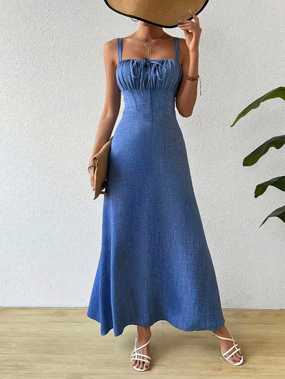Wrap Dress with Spaghetti Straps