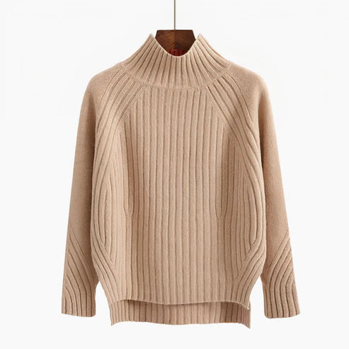 Pull à col roulé en laine mérinos pour femme – Chaud, intemporel et confortable