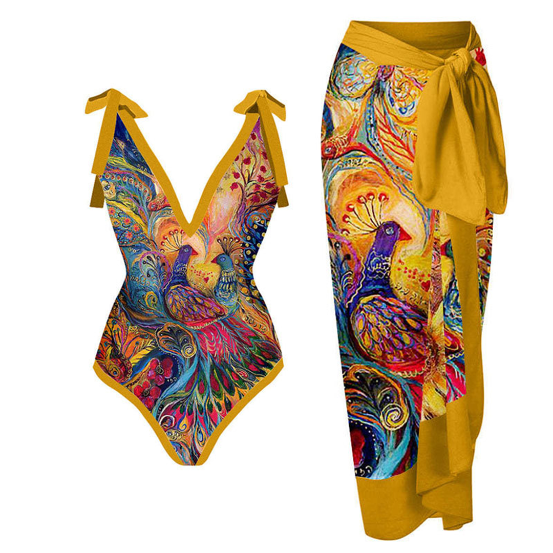 Costume da bagno vintage con volant