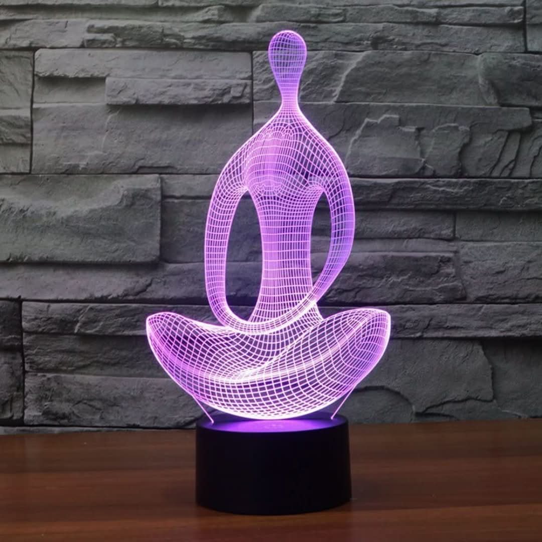 ヨガ瞑想3D LEDランプ