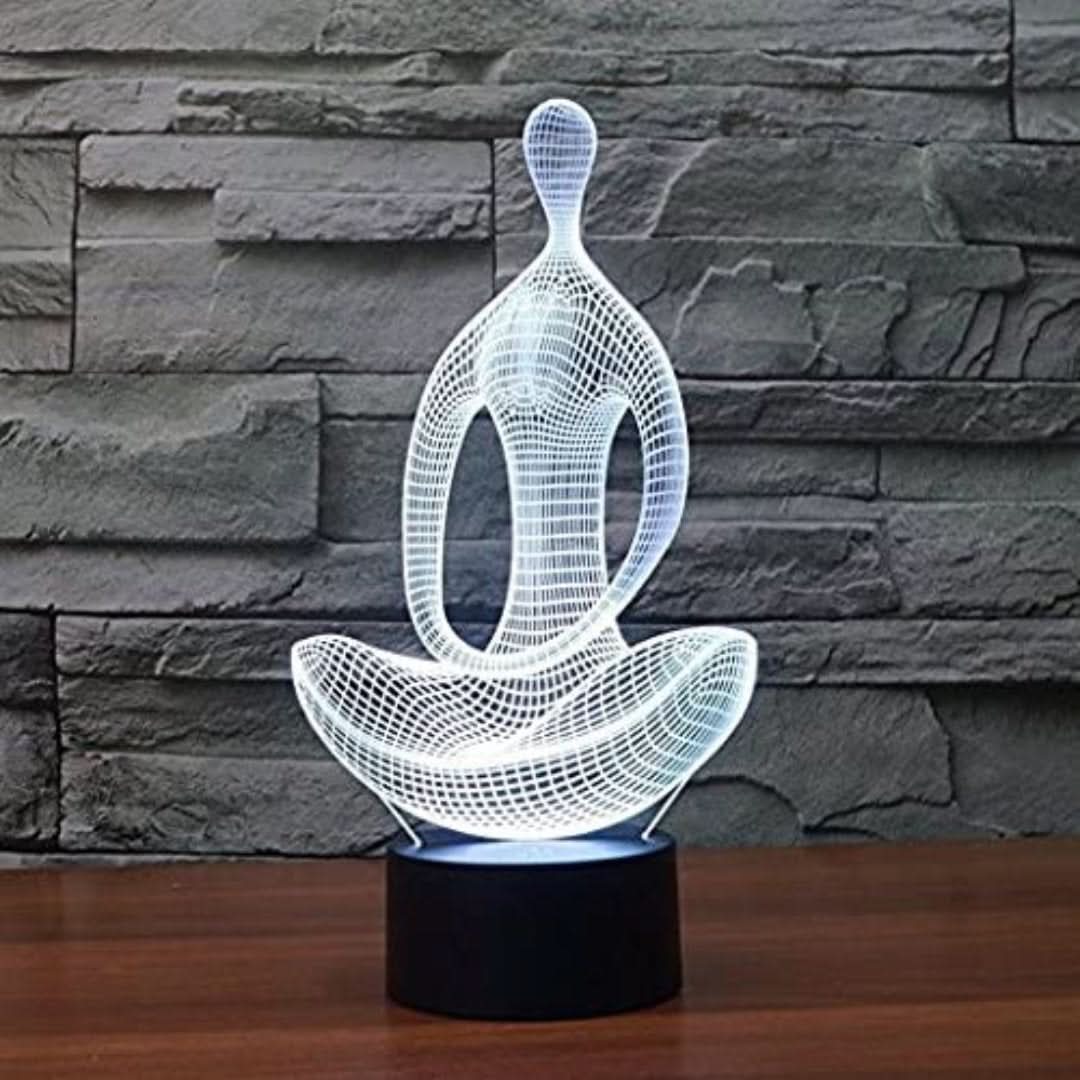 ヨガ瞑想3D LEDランプ