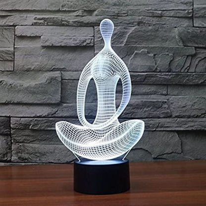ヨガ瞑想3D LEDランプ