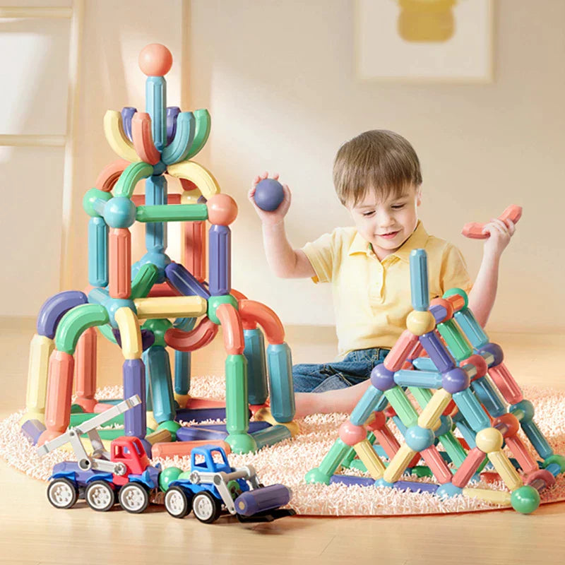 CreativeBuild - Magnetic Playset - For Young Builders - Develop Creativity