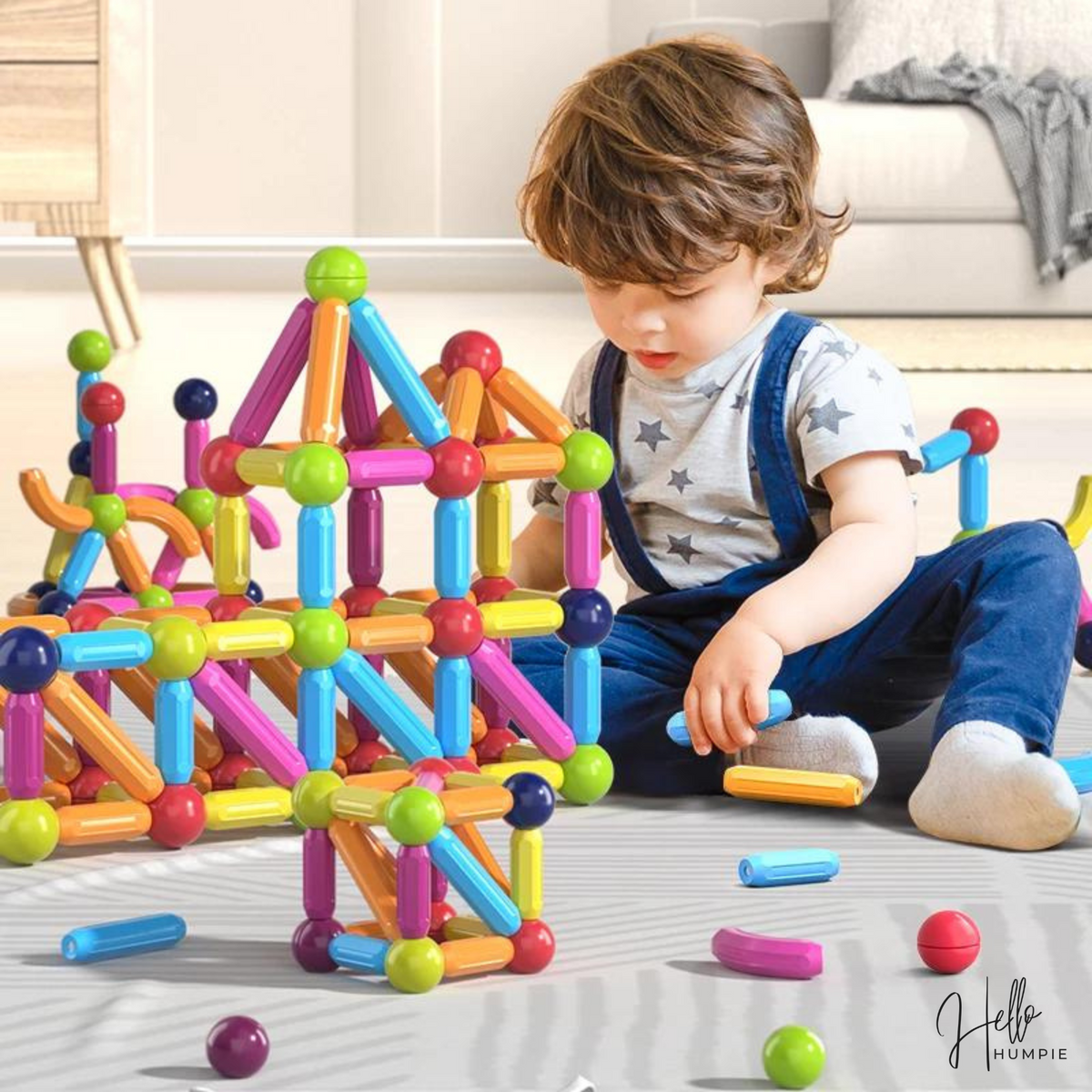 CreativeBuild - Set de juego magnético - Para pequeños constructores - Desarrolla la creatividad