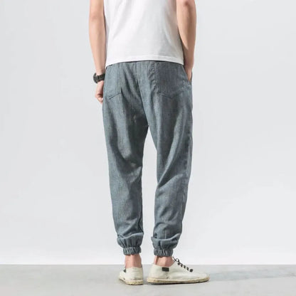 Men's Cotton and Linen Trousers – Lightweight, for Everyday Use