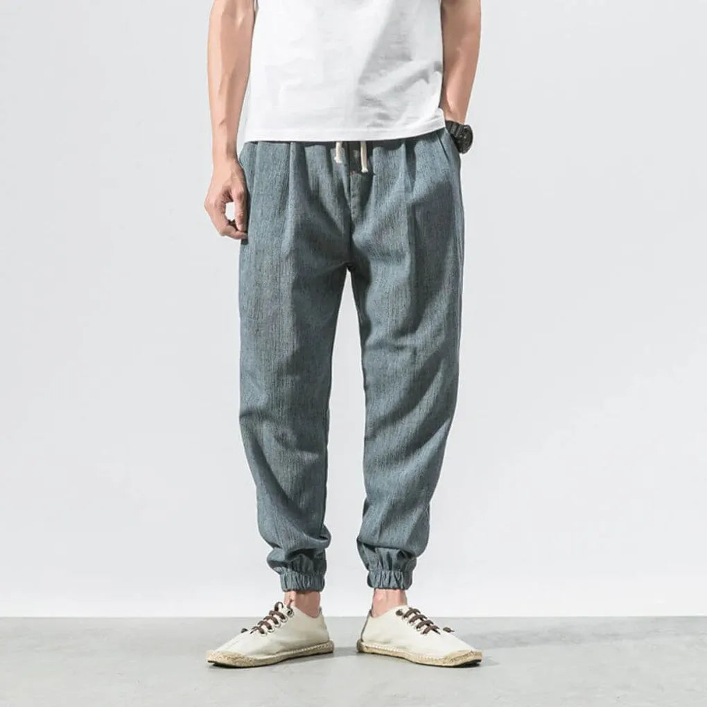 Men's Cotton and Linen Trousers – Lightweight, for Everyday Use