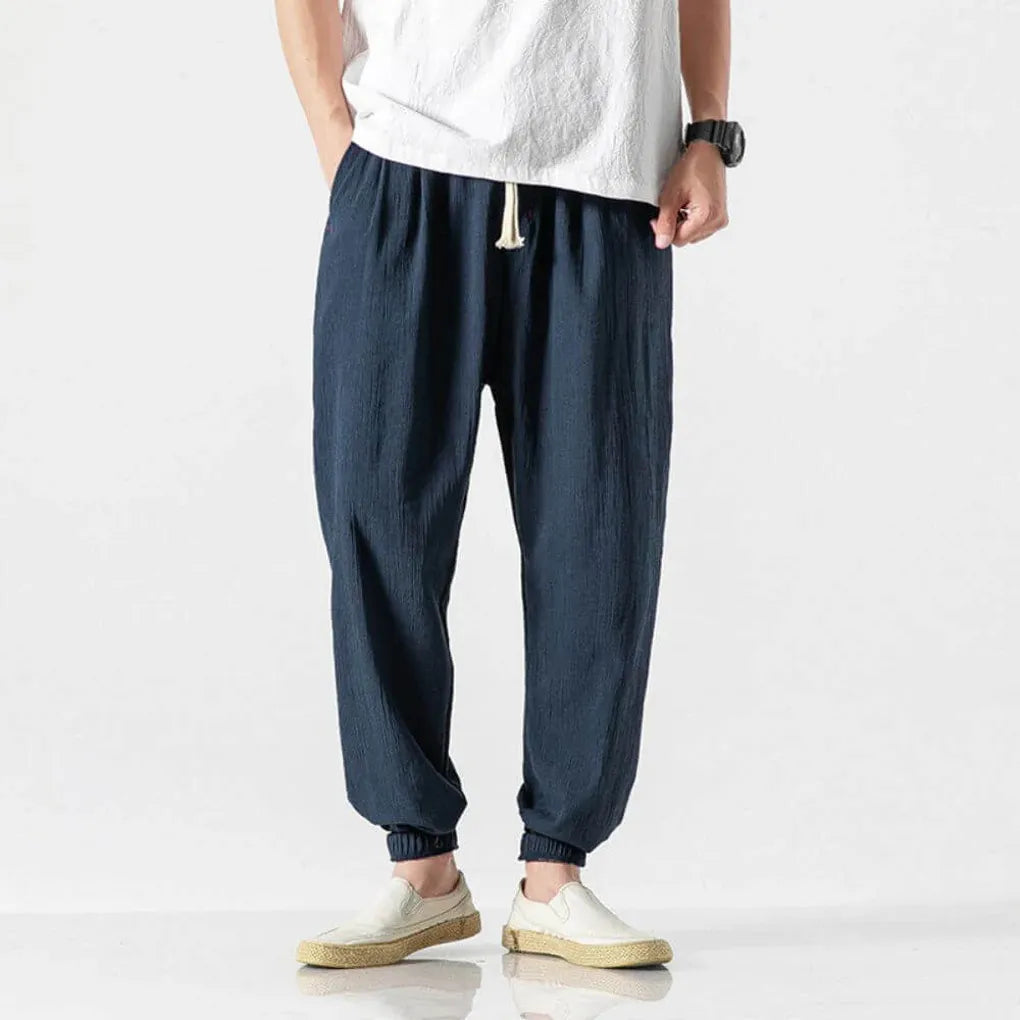 Men's Cotton and Linen Trousers – Lightweight, for Everyday Use