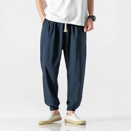 Men's Cotton and Linen Trousers – Lightweight, for Everyday Use