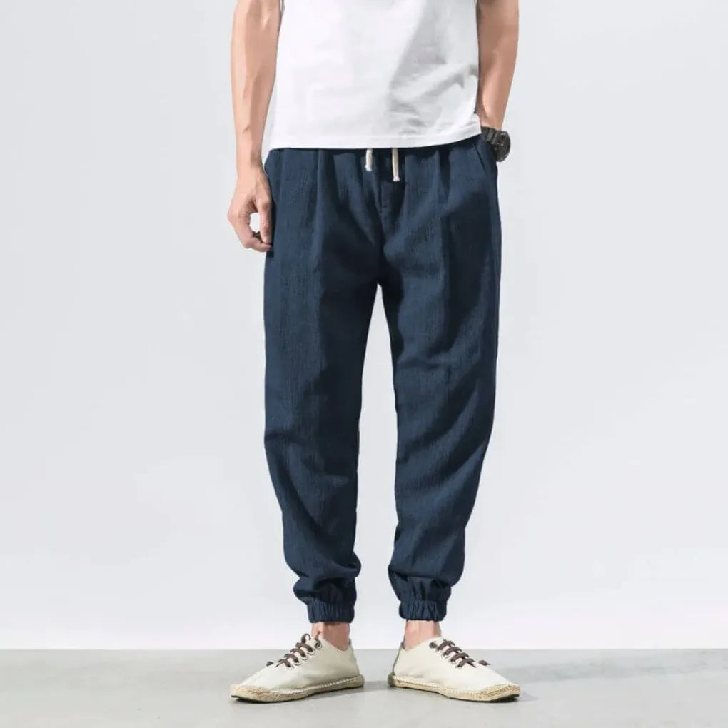 Men's Cotton and Linen Trousers – Lightweight, for Everyday Use