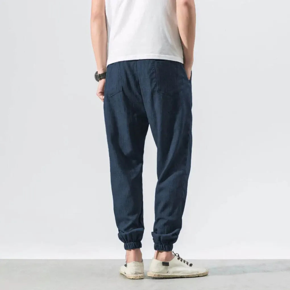 Men's Cotton and Linen Trousers – Lightweight, for Everyday Use