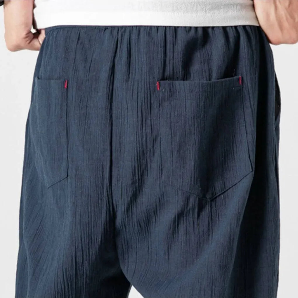 Men's Cotton and Linen Trousers – Lightweight, for Everyday Use