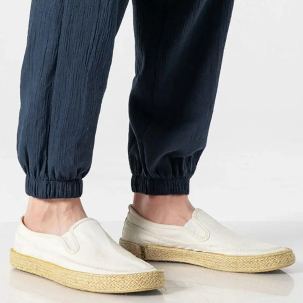 Men's Cotton and Linen Trousers – Lightweight, for Everyday Use
