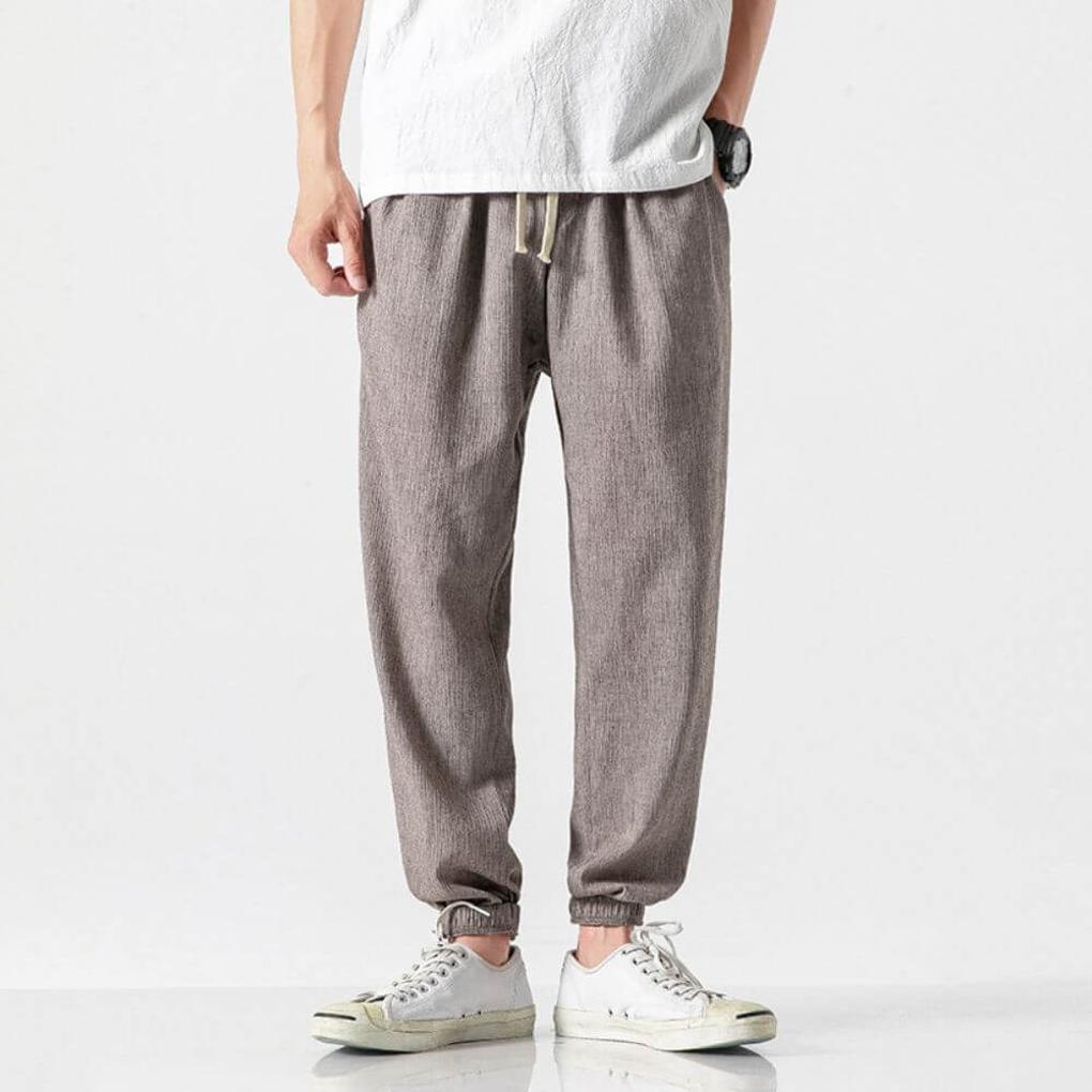 Men's Cotton and Linen Trousers – Lightweight, for Everyday Use