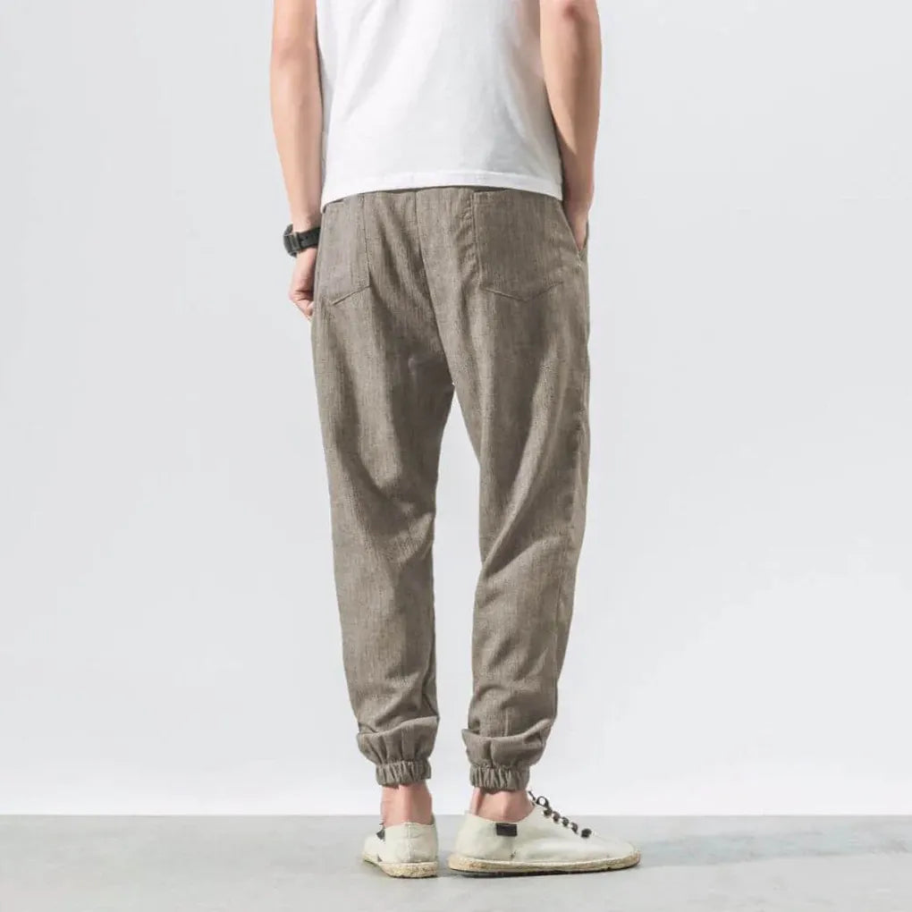 Men's Cotton and Linen Trousers – Lightweight, for Everyday Use