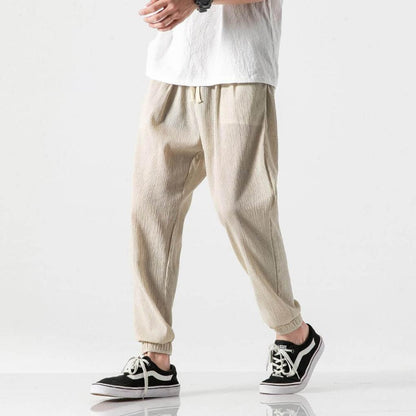 Men's Cotton and Linen Trousers – Lightweight, for Everyday Use