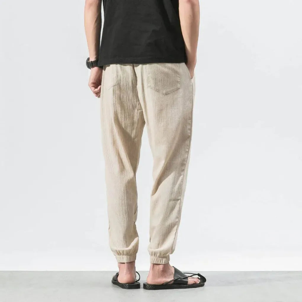 Men's Cotton and Linen Trousers – Lightweight, for Everyday Use