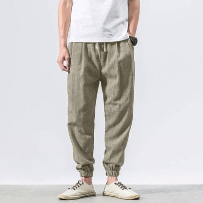 Men's Cotton and Linen Trousers – Lightweight, for Everyday Use