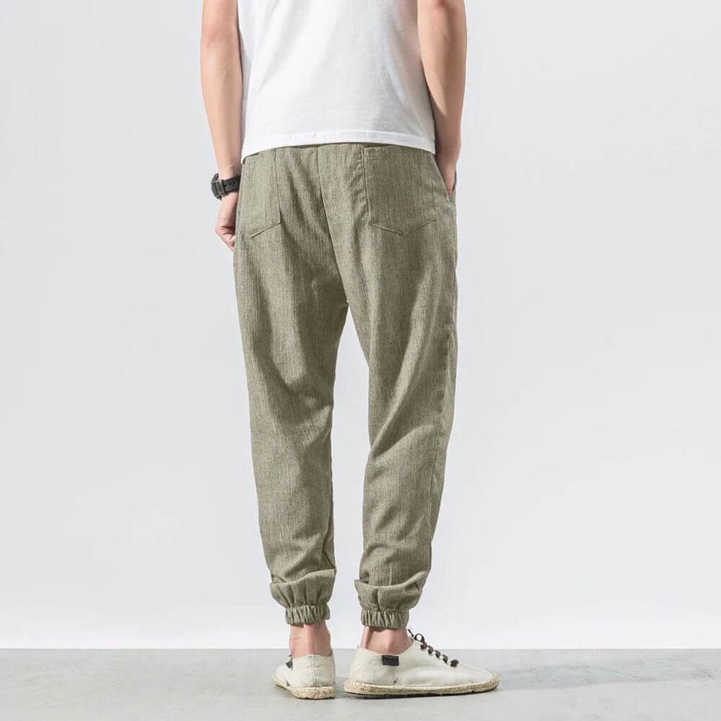 Men's Cotton and Linen Trousers – Lightweight, for Everyday Use