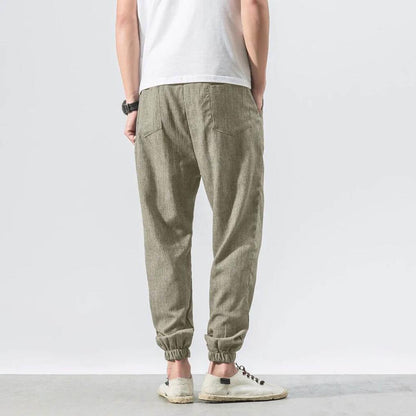 Men's Cotton and Linen Trousers – Lightweight, for Everyday Use