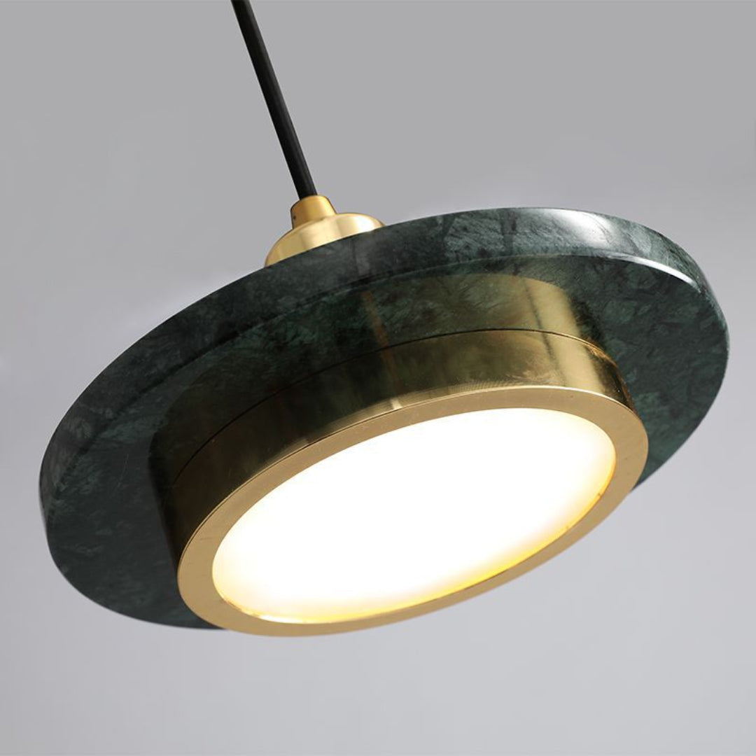 Elegant Modern Pendant Light with Marble Finish