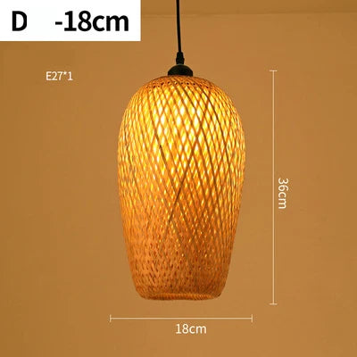 Lampadario in rattan fatto a mano NatureLicht