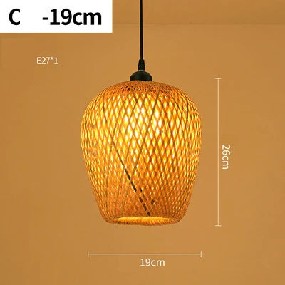 Lampadario in rattan fatto a mano NatureLicht