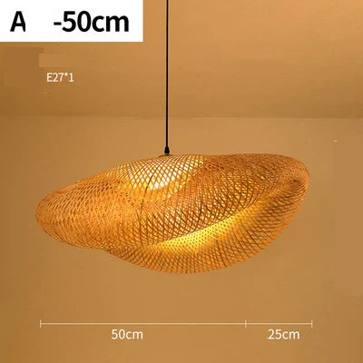 Lampadario in rattan fatto a mano NatureLicht