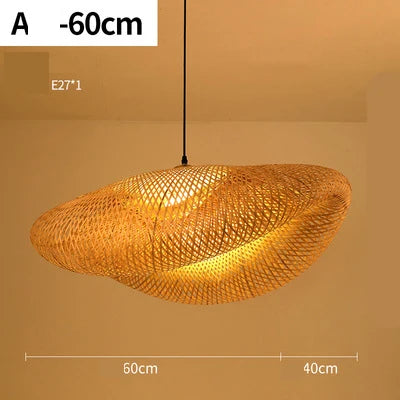 Lampadario in rattan fatto a mano NatureLicht
