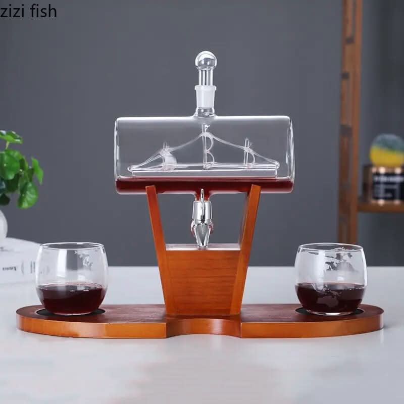 Sailboat Decanter | Shape Glass Whisky Bottle