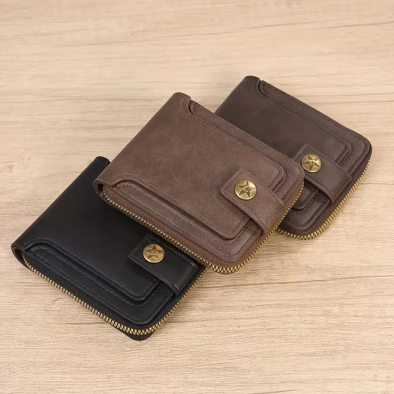 Zipper and Button Card Holder
